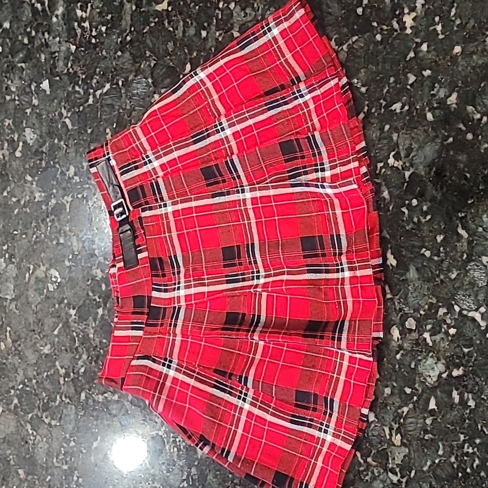 Justice Girls Plaid Tartan Skirt - sz 10